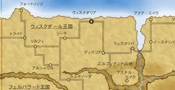 ウィスクダール王国の地図