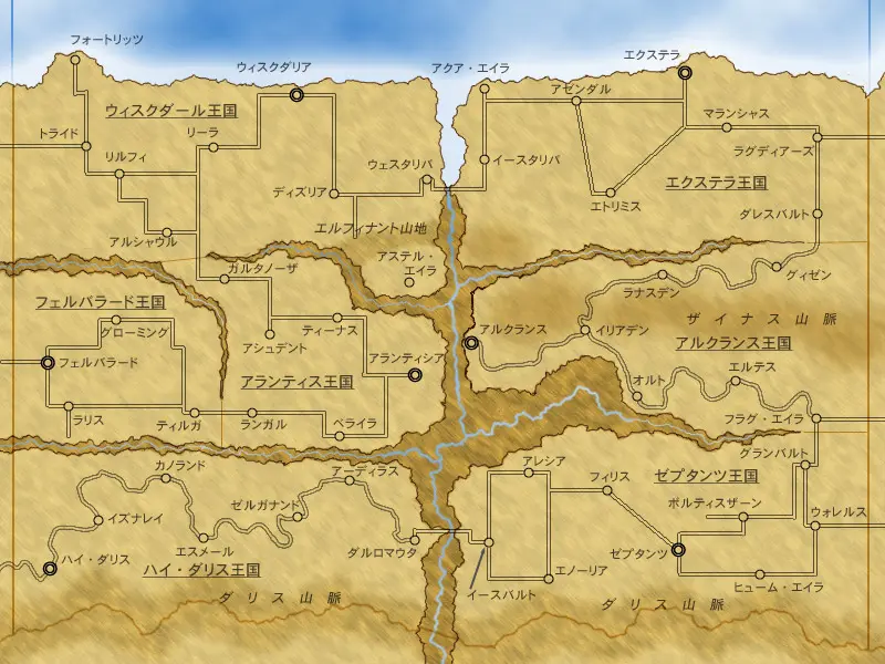 フォルテンガイムの地図