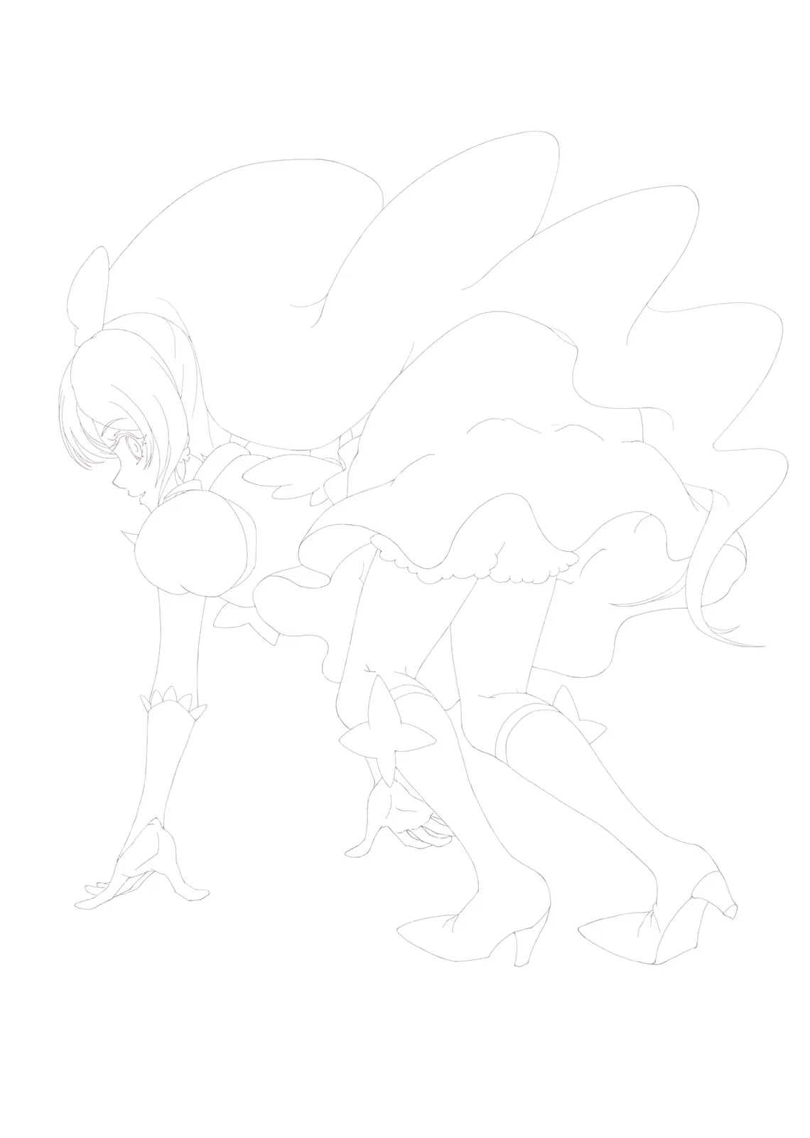 ギャラリー次回作の線画